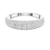 Round Cluster Lab Grown Diamond Wedding Band