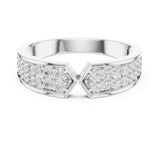 Round Pave Lab Grown Diamond Wedding Band