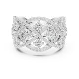 Round Twisted Lab Grown Diamond Wedding Band