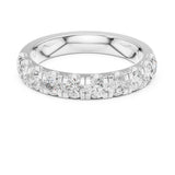 Round Half-Eternity Lab Grown Diamond Wedding Band