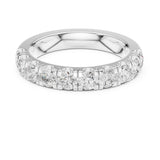 Round Half-Eternity Lab Grown Diamond Wedding Band