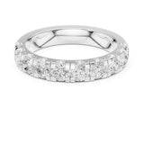 Round Half-Eternity Lab Grown Diamond Wedding Band