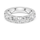Round Half-Eternity Lab Grown Diamond Wedding Band