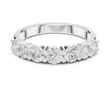 Round Half-Eternity Lab Grown Diamond Wedding Band