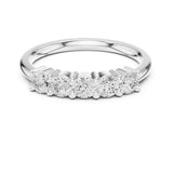 Round Half-Eternity Lab Grown Diamond Wedding Band