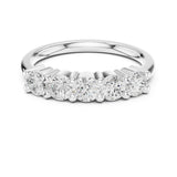 Round Half-Eternity Lab Grown Diamond Wedding Band