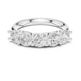 Round Half-Eternity Lab Grown Diamond Wedding Band