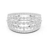 Round Pave Lab Grown Diamond Wedding Band