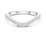 Round Twisted Lab Grown Diamond Wedding Band
