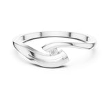 Round Solitaire Lab Grown Diamond Wedding Band