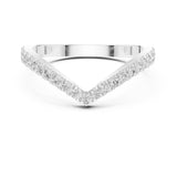 Round Pave Lab Grown Diamond Wedding Band