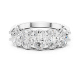 Oval Half-Eternity Lab Grown Diamond Wedding Band