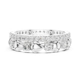 Round Twisted Lab Grown Diamond Wedding Band