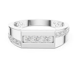 Round Channel Lab Grown Diamond Wedding Band