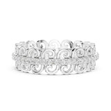 Round Pave Lab Grown Diamond Wedding Band