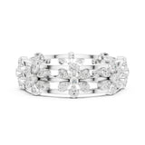Round Cluster Lab Grown Diamond Wedding Band