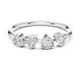 Round Cluster Lab Grown Diamond Wedding Band