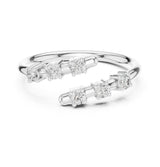 Round Twisted Lab Grown Diamond Wedding Band