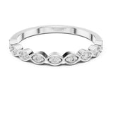 Round Half-Eternity Lab Grown Diamond Wedding Band