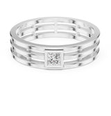 Princess Solitaire Lab Grown Diamond Wedding Band