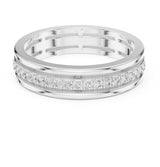 Round Channel Lab Grown Diamond Wedding Band