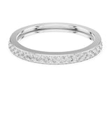 Round Half-Eternity Lab Grown Diamond Wedding Band