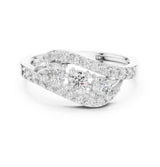 Round Three-Stone Lab Grown Diamond Wedding Band