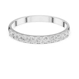 Round Half-Eternity Lab Grown Diamond Wedding Band