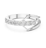 Round Twisted Lab Grown Diamond Wedding Band