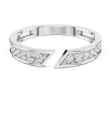 Round Channel Lab Grown Diamond Wedding Band