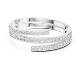 Round Pave Lab Grown Diamond Wedding Band