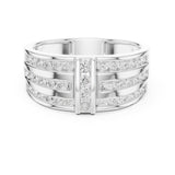 Round Channel Lab Grown Diamond Wedding Band