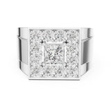 Princess Cluster Lab Grown Diamond Wedding Band