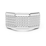 Round Pave Lab Grown Diamond Wedding Band