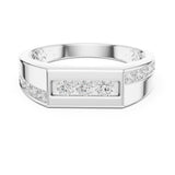 Round Channel Lab Grown Diamond Wedding Band