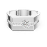 Round Channel Lab Grown Diamond Wedding Band