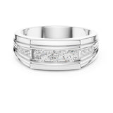 Round Channel Lab Grown Diamond Wedding Band