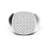 Round Pave Lab Grown Diamond Wedding Band
