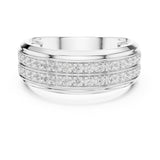 Round Channel Lab Grown Diamond Wedding Band