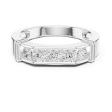Round Channel Lab Grown Diamond Wedding Band