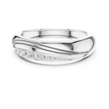 Round Twisted Lab Grown Diamond Wedding Band