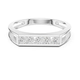 Round Channel Lab Grown Diamond Wedding Band