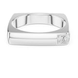 Princess Solitaire Lab Grown Diamond Wedding Band