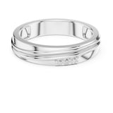 Round Channel Lab Grown Diamond Wedding Band
