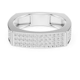 Round Pave Lab Grown Diamond Wedding Band