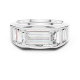 Emerald Channel Lab Grown Diamond Wedding Band