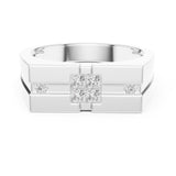 Princess Channel Lab Grown Diamond Wedding Band