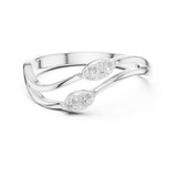 Round Twisted Lab Grown Diamond Wedding Band
