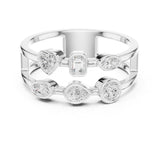 Mixed Eternity Lab Grown Diamond Wedding Band
