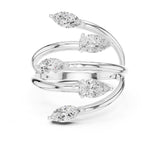 Marquise Twisted Lab Grown Diamond Wedding Band